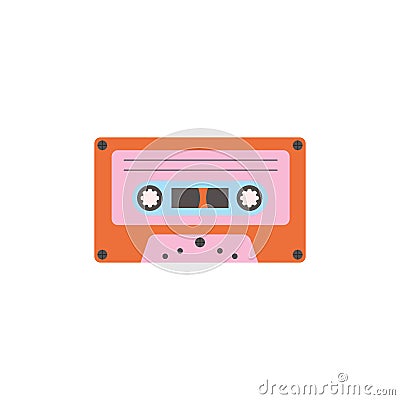 Retro cassette tape. Vector illustration Vector Illustration