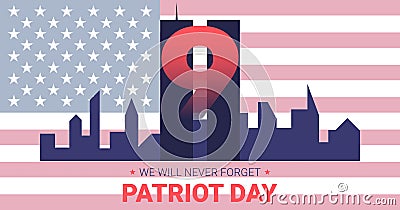 Partiot day USA Vector Illustration