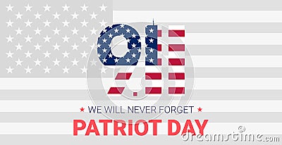 Partiot day USA Vector Illustration