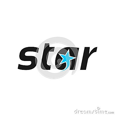 Creative star logo design template. Vector Illustration