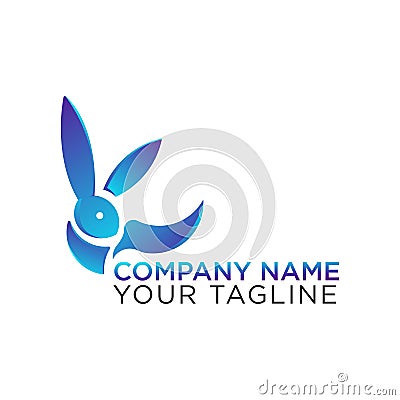 Rabbit Premium Logo Design for Apps or Business Company Vector Illustration