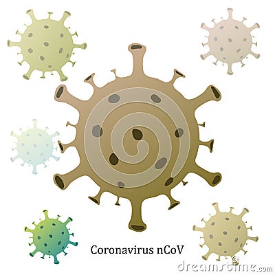 Coronavirus vector background Vector Illustration