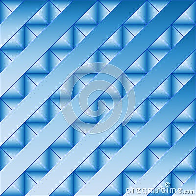 Beautiful wicker background, for greeting cards, unique design, gradient intersection on a blue sky background Cartoon Illustration