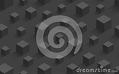 Creative seamless texture background with volume and shadow Vector Illustration