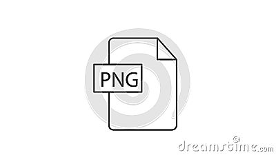 Black PDF,PNG file document. Download image Stock Photo