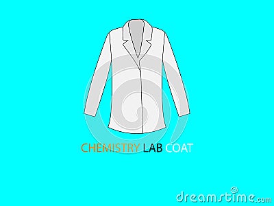 Vector Illustration of Chemistry Lab Coat Vector Illustration