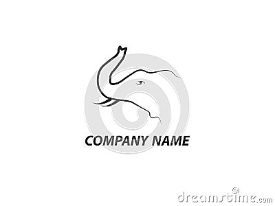 Creative Elephant Logo Template - Zoo Animal Elephant Head Logotype Vector Illustration