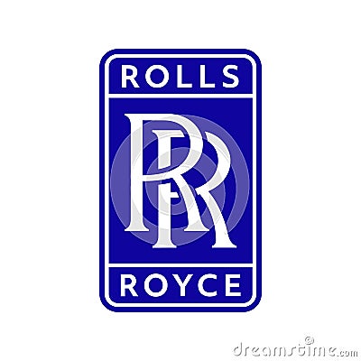 Rolls royce vector art logo Vector Illustration