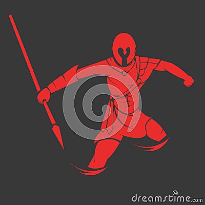 Illustration of spartan warrior Vector Illustration