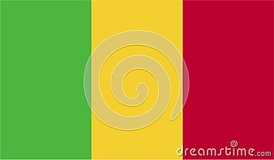 Mali Flag Vector Illustration EPS Vector Illustration