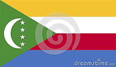 Comoros Flag Vector Illustration EPS Vector Illustration