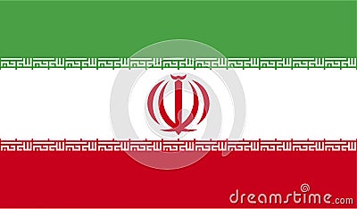 Iran Flag Vector Illustration EPS Vector Illustration