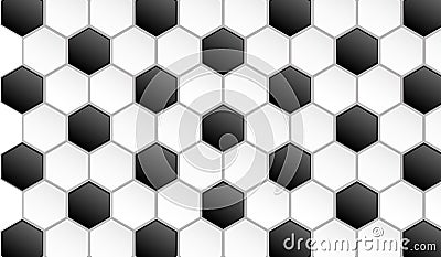 Black and white football pattern background Stock Photo
