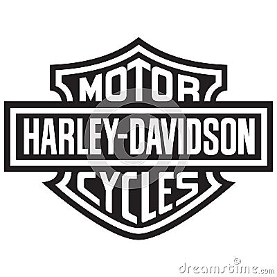 Harley Davidson Logo vector illustration on white background Vector Illustration