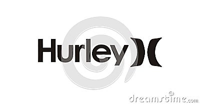 Hurley Logo vector illustration on white background Vector Illustration