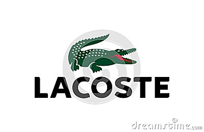 Lacoste Logo vector illustration on white background Vector Illustration