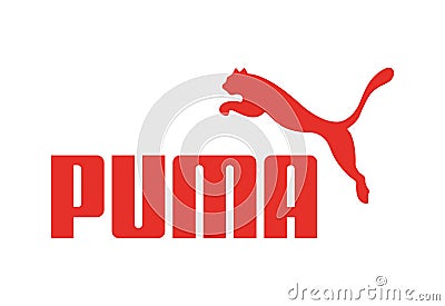 Puma Logo vector illustration on white background Vector Illustration