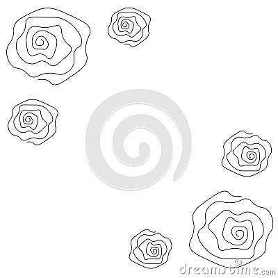 Roses flowers background, floral nature Stock Photo