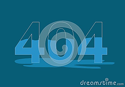 Page 404 , not found design template flat illustration, concept page website leaf , sign fulcolor for your business Vector Illustration