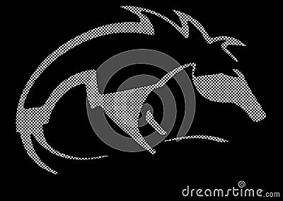 Vector logo design on black Vector Illustration
