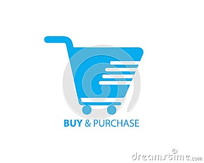 Vector Buy Shop Cart Purchase Checkout Icon - Trolly Sign For online purchases Vector Illustration
