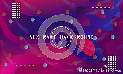 Abstract fluid background red and blue gradient color Vector Illustration