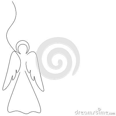 Christmas angel on white background Stock Photo