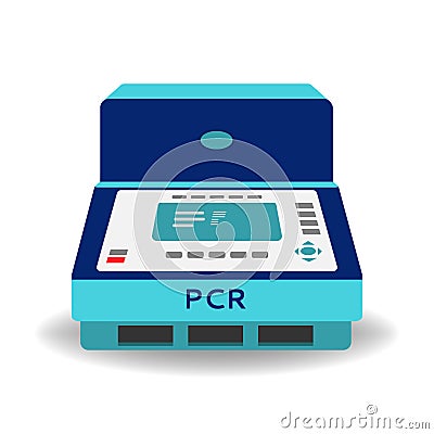 PCR thermal cycler isolated Vector Illustration