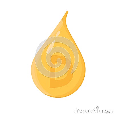 Vitamin D in a yellow drop. Concept for preventing vitamin deficiency Stock Photo