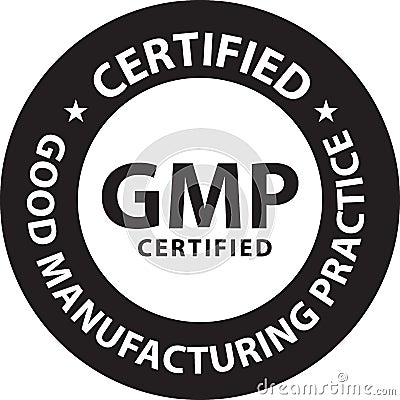 Good manufacturing practice GMP icon Vector Illustration