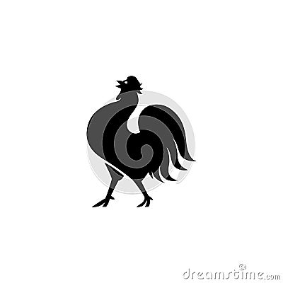 new icon rooster Vector Illustration