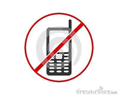 Old Mobile Phone - Cell Phone Icon - Old Keypad Mobile Phone Vector Illustration