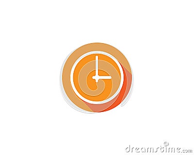 Vector Time Blue Clock - Watching Time Device -Alarm Clock Vector Illustration