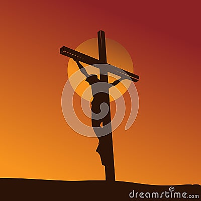 Good friday background images. Religion vector illustration. Vector Illustration