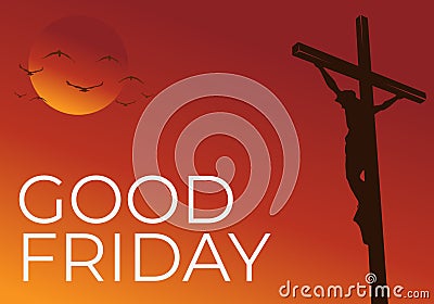 Good friday background images. Religion vector illustration. Vector Illustration