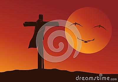 Good friday background images. Religion vector illustration. Vector Illustration