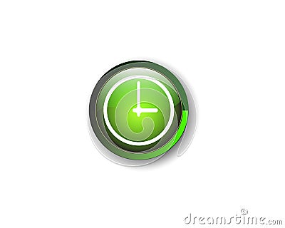 Vector Time Clock - Watching Time Device -Alarm Clock Vector Illustration