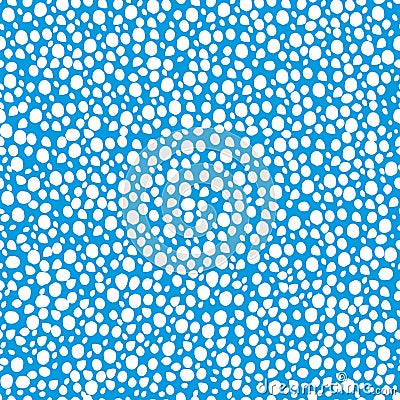 abstract simple seamless pattern many small dots spots on a contrasting background. Leopard background white and blue Vector Illustration