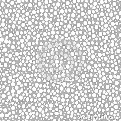 abstract simple seamless pattern many small dots spots on a contrasting background. Leopard background white and grey Vector Illustration