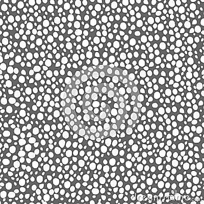 abstract simple seamless pattern many small dots spots on a contrasting background. Leopard background white and grey Vector Illustration