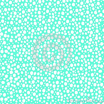 abstract simple seamless pattern many small dots spots on a contrasting background. Leopard background white and blue Vector Illustration