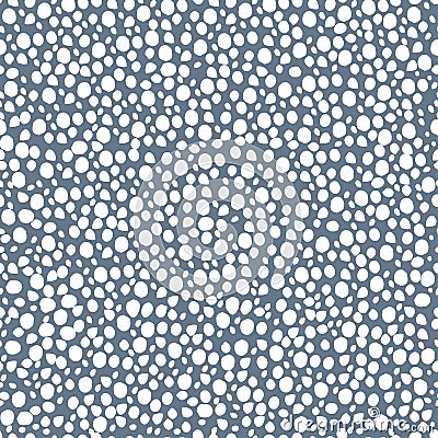 abstract simple seamless pattern many small dots spots on a contrasting background. Leopard background white and blue grey Vector Illustration