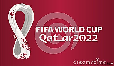 Fifa World Cup 2022 logo on white background Vector Illustration