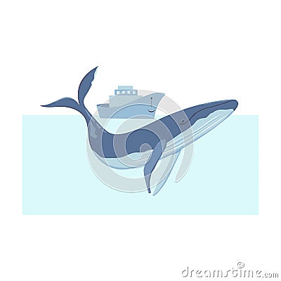 World whale blue day Stock Photo