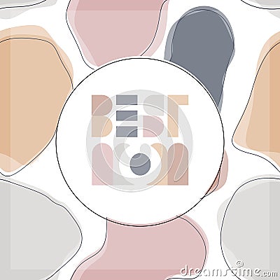 Best mom doodle shapes card poster centerpiece Vector Illustration