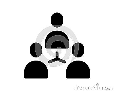 HRM Human Resource Management Icon Template Teamwork Logo template design Cartoon Illustration