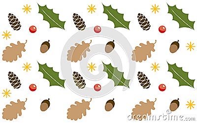 CHRISTMAS NATURAL ELEMENTS Stock Photo