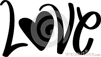 Love Quotes, Valentine Lettering Quotes Stock Photo