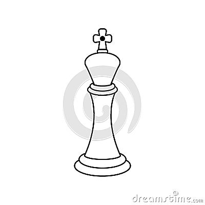 Web Vector Chess kings pion. Vector Illustration