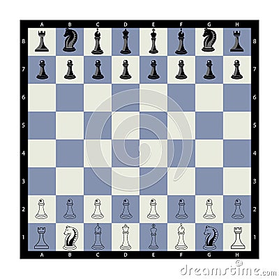 Web Chess. Vector illustration of a chess pawn. Kings, queens, rooks, ministers, horses and pawns on a chessboard. Isolated on a b Vector Illustration